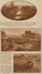 873371 Collage van 3 foto's betreffende de vondst van een 800 à 900 jaar oud schip op de Van Hoornekade te Utrecht, bij ...